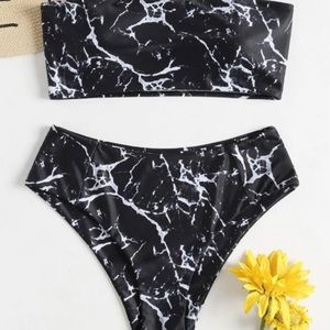 Zaful high waisted/strapless bikini